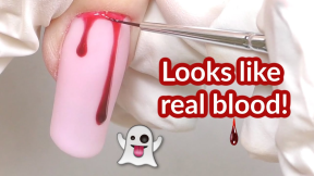 Realistic Blood Drips Manicure for Halloween (re- Upload)