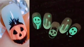 Simple Halloween Pumpkin Nail Design At Home 2020 | Nail Art Designs Compilation | #1 Nail Art