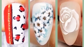 Simple But Beautiful Flower Nail Decoration 2020 | Nail Art Designs October 2020 | #1 Nail Art