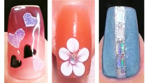 Apricot Flowers For Nails On New Year's Day | Nail Art Designs October 2020 | #1 Nail Art