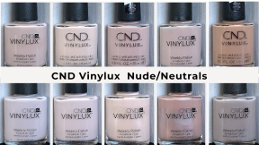 CND Vinylux | Nudes & Neutrals [live swatch on real nails]