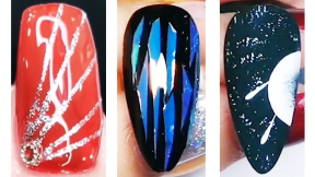 Simple Etallic Striped Design For Nails | Nail Art Designs October 2020 | #1 Nail Art