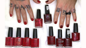 CND Vinylux | Comparing Red Shades. [live swatch on real nails]