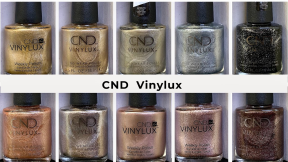 CND Vinylux | Festive Shimmers | Live application ?✨