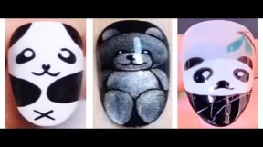 Cute Panda Nail Template | New Amazing Nails Art Ideas | #1 Nail Art