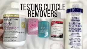 Pro Nail Tech TESTS 5 CUTICLE REMOVERS!