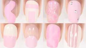 10+ EASY nail ideas | nail art designs compilation - pink nails