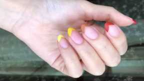 how to apply nail polish design for beginners ? / easy nail art designs