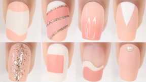 10 EASY NAIL ART IDEAS | nail art designs compilation for beginners - peach