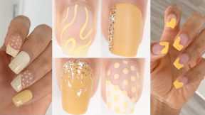 CUTE & EASY NAIL IDEAS | new nail art designs compilation - yellow nails