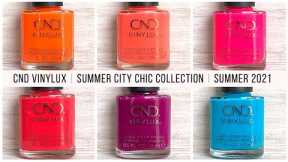 CND VINYLUX | SUMMER CITY CHIC | SUMMER 2021 [Live Swatch on Real Nails]