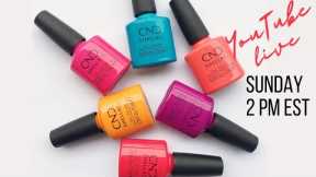 CND Summer City Chic COMPARISON to existing CND colors (and Zoya?) [YouTube LIVE Sunday 2pm EST]