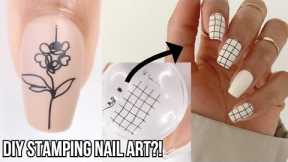STAMPING NAIL ART TUTORIAL  | trying stamping nail art