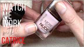 FULL Manicure with Catrice nail polish [Watch Me Work]