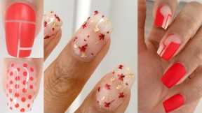 EASY SPRING/SUMMER NAIL IDEAS |  nail art designs compilation - red nails