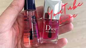 Manicure w/ Dior Nail Glow vs. Herôme Natural Nail Whitener