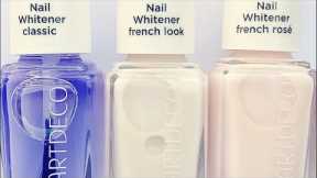 Doing my nails with Artdeco Nail Whiteners