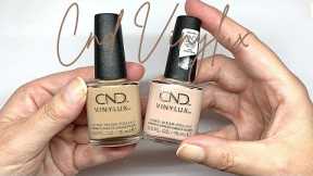 CND Vinylux WRAPPED IN LINEN vs. GALA GIRL