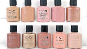 Swatching ENTIRE CND Shellac Line 2021 [Video #4 Nudes]