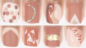10 EASY BROWN NAIL IDEAS | new nail art design compilation perfect for short nails!