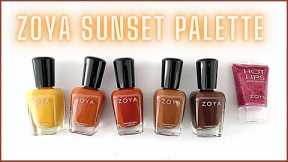 ZOYA 'Sunset Palette' Collection. Fall 2021 [live swatch/review/dry test]