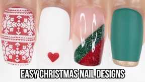 CHRISTMAS NAIL DESIGNS 2021| easy minimal Christmas nail art compilation 2021 perfect for beginners!