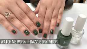 Salon manicure with Dazzle Dry VIGOR [WATCH ME WORK]