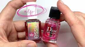 ESSIE Hard to Resist vs DIOR Nail Glow [FIRST IMPRESSIONS & DEMO]