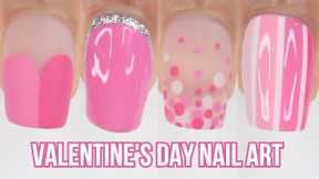 8 EASY VALENTINES DAY NAIL IDEAS | pink nail art designs compilation 2022