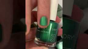 Our favourite GREEN nail polishes. Matte version. ? #shorts