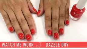 Gentle Salon Manicure Dazzle Dry 'Galactic Fire'  [Watch Me Work]
