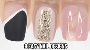 8 EASY NAIL IDEAS | new nail art designs compilation | simple minimal nail art