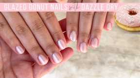 Glazed Donut Manicure with Dazzle Dry! [Watch Me Work]