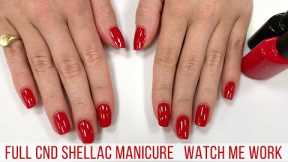 Full Salon Manicure w/CND Shellac 'First Love' [Relaxing/Music/Watch Me Work]