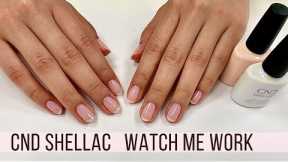 CND Shellac Manicure w/Bouquet & Negligee [Watch Me Work]