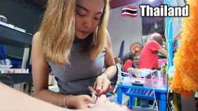 $2 MIDNIGHT PEDICURE & TOE NAIL CUTTING  💅 by Bun | STREET Nails Spa Pattaya, Thailand 🇹🇭