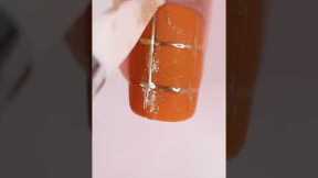 TRENDY FALL NAILS 2022 | chrome nail art using gel nail polish at home #shorts #nailart #ad