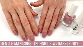 Full Step-by-Step Manicure Dazzle Dry 'Less is Mauve' Watch Me Work | relaxing/no talking/just music