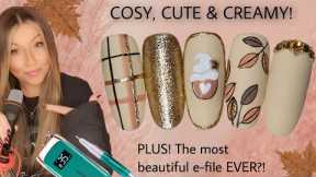 🍂 Cosy Autumn leaf nail art design | Madam Glam Wanderlust | Melody Susie | Fall Tartan Glitter Easy