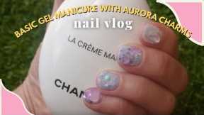 Aurora inspired nails at home!! (with quick manicure tutorial)