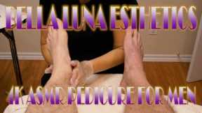ASMR Full Pedicure For Men (Leg Massage & Foot Filing) Personal Attention