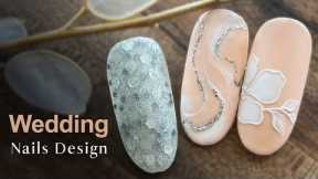 Best Wedding Nail Art Designs 2022 | Wedding Flowers Nail | Marble Nails Art Design