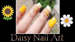 Last Minute Flower FRENCH MANICURE ~ Quick Dry Daisy NAIL ART ~ Spring Nails 2022