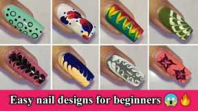Easy nail designs for beginners || Nail art at home|| #naildesign #nailart #easynailart #nails