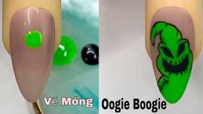 Easy Oogie Boogie Nail Art For Beginner 💖Vẽ Móng💅 New Nails Design 💝 New Nails