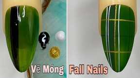 Easy Fall Nail Art For Beginner 💖Vẽ Hoa 💅 New Nails Design 💝 New Nails