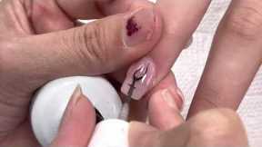 Simple black nail art design Ideas/YouTube Amy Huynh