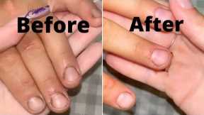 Manicure! Satisfying Nail Cleaning! Nail art, nail design, nail tutorial, diy!