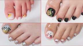 Toe nail art designs ~ Toe nail art easy 🌺‼️ Unhas Decoradas #unhasdecoradas #pedicure