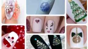 Christmas ☃️ nail art tutorial/winter Christmas 🎄 nail art designs/New Christmas nails/Hummy nails